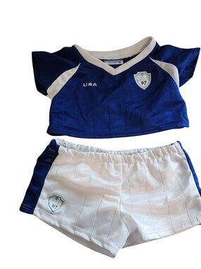 Build a Bear Soccer Outfit Jersey and shorts